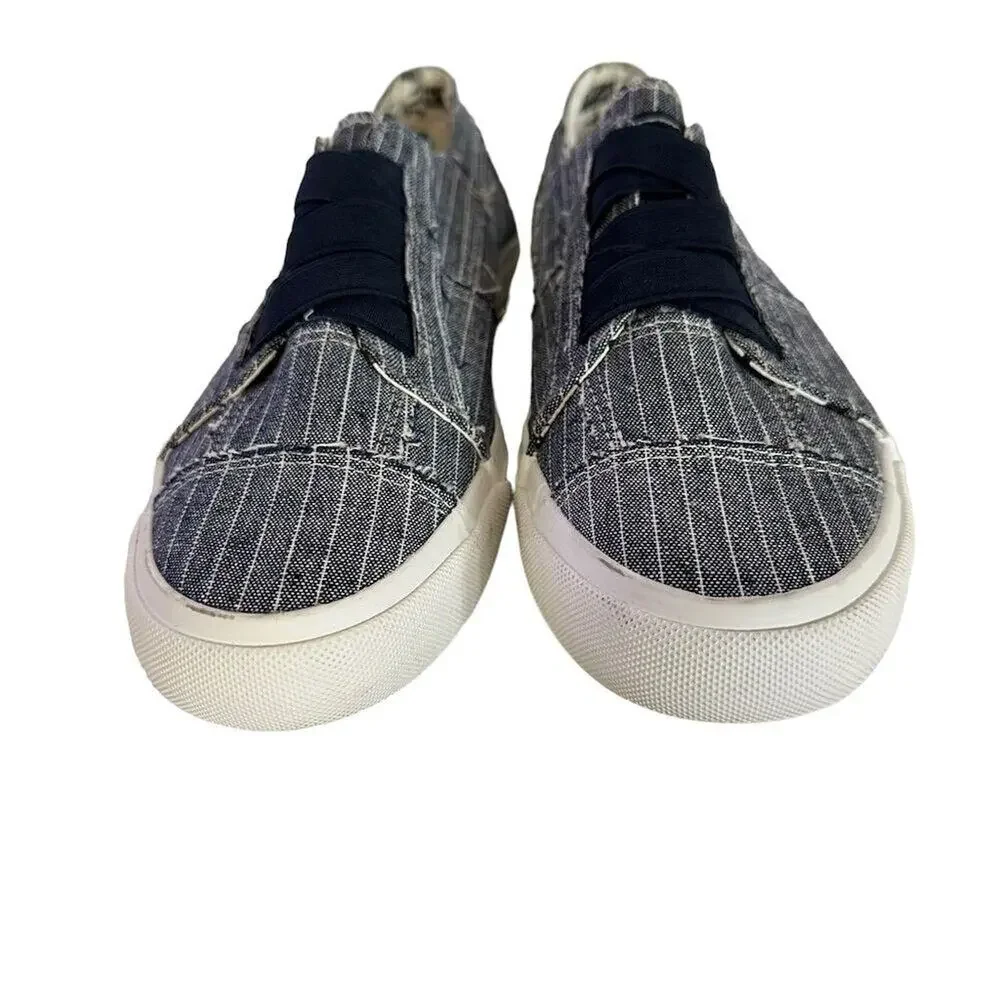 Blowfish Malibu Marley Slip-On Low Top Sneakers Gray stripe  Women’s Size 9‎ - Picture 4 of 12